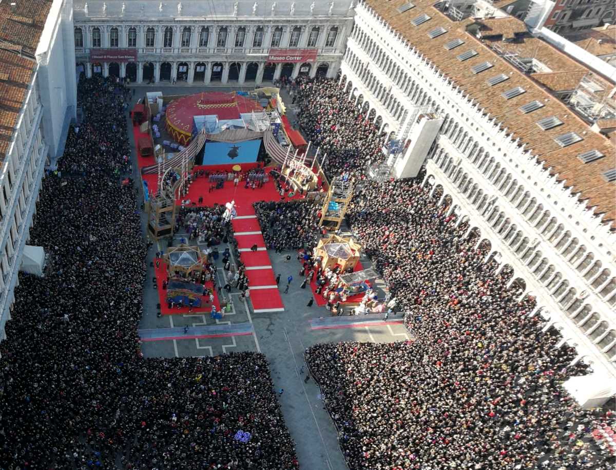 Markusplatz von oben Markusplatz von oben
